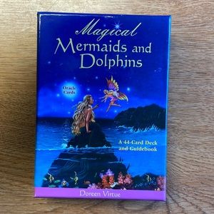 Magical mermaid and dolphin Oracle cards